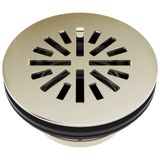 Delta Faucet 4 İnç Yuvarlak Duş Yer Sifonu Cilalı Nikel, Duş Tahliye Kiti, Krom Duş Drenajı, Krom Duş Drenajı, Parlak Nikel DT051411-PN