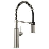 Delta Faucet Antoni Pull Down Püskürtücülü Mutfak Bataryası, Ticari Mutfak Lavabo Bataryası, Mutfak Lavabo Muslukları, Manyetik Yerleştirme Püskürtme Kafası, SpotShield Paslanmaz 18803-SP-DST