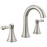 Delta Faucet Esato Yaygın Banyo Bataryası Fırçalanmış Nikel, Banyo Bataryası 3 Delikli, Banyo Lavabo Bataryası, Tahliye Grubu, SpotShield Fırçalanmış Nikel 35897LF-SP
