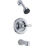 Delta Faucet Klasik Küvet Bataryası Seti, Duş Bataryası Seti, Delta Duş Trim Kiti, Küvet ve Duş Bataryası Kombo, Krom T13420-PD (Vana Dahil Değildir)