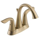 Delta Faucet Lahara altın banyo musluk merkezi set banyo musluk Diamond Seal teknolojisi metal gider montajı şampanya bronz 2538-CZMPU-DST