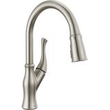 Delta Faucet Ophelia Fırçalanmış Nikel Mutfak Bataryası Aşağı Çekmeli Püskürtücü, Mutfak Lavabo Bataryası, Mutfak Lavabo Bataryası, Manyetik Yerleştirme, SpotShield Paslanmaz 19888Z-SP-DST