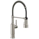 Delta Faucet Theodora Pull Down Püskürtücülü Mutfak Bataryası, Ticari Mutfak Lavabo Bataryası, Mutfak Lavabo Muslukları, Manyetik Yerleştirme Püskürtme Kafası, SpotShield Paslanmaz 18804Z-SP-DST