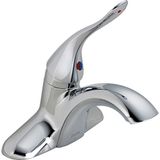Delta Faucet Ticari 511LF-HDF Klasik Tek Kolu Centerset Banyo Bataryası Az Açılır Pencere, Krom 5 x 6.5 x 5 inç