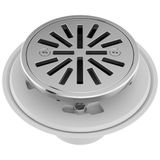 Delta Faucet Yuvarlak Duş Yer Sifonu, 10cm Fayans, Krom Kaplama