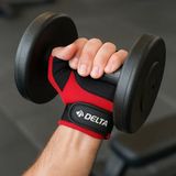 Delta Fitness Ağırlık eldiveni Jel Destekli - M - Aruba Kırmızı