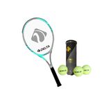 Delta Flame 27 Inc Tek Parca L1 Grip Kort Tenis Raketi + Cantasi + 3 Adet Tenis Mac Topu Seti