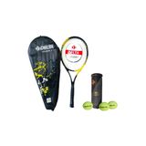 Delta Flame 27 Inc Tek Parca L3 Grip Kort Tenis Raketi + Cantasi + 3 Adet Tenis Mac Topu Seti