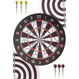Delta FLOCKED DART SETİ 18 İNÇ + 6 DART OKU 18 GR