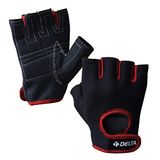 Delta Force Extra Ağırlık Body Dambıl Halter Fitness Eldiveni Siyah Kırmızı (Medium)