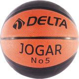 Delta Jogar Deluxe Dura-Strong 5 Numara Basketbol Topu Siyah - Turuncu Renk Dayanıklı Kauçuk Malzeme