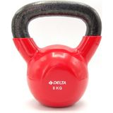 Delta Kırmızı 8 kg Çaydanlık Tipi Dambıl - Kettlebell Fonksiyonel Egzersiz Aleti