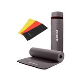 Delta Konfor Zemin 10 Mm Taşıma Askılı Pilates Minderi 3lü Pilates Bandı Egzersiz Direnç Lastiği