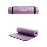 Delta Konfor Zemin 10 MM Taşıma Askılı Pilates Minderi Yoga Matı, Lila, 10 MM