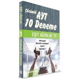 Delta Kültür AYT Çözümlü 10 Deneme Eşit Ağırlık: Matematik - Türk Dili ve Edebiyatı - Tarih 1 - Coğrafya 1