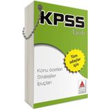 Delta Kültür Yayınevi Delta Kültür KPSS Tarih Strateji Kartları