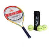 Delta Max Joys 23 inç Çocuk Tenis Raketi Tenis Maç Topu 3 Adet