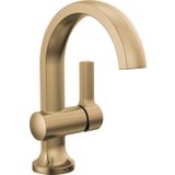Delta Musluk Albion Tek Delikli Banyo Bataryası, Altın Tek Kolu Banyo Bataryası, Banyo Lavabo Bataryası, Metal Push Pop-Up Drenaj Grubu, 1.2 GPM Akış Hızı, Şampanya Bronz 15855LF-CZ
