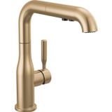 Delta Musluk Almari Pull-Out Mutfak Bataryası, Pull-Out Püskürtücülü Altın Mutfak Bataryaları, Mutfak Lavabo Bataryası, Manyetik Yerleştirme ile Mutfak Lavabo Bataryası, Şampanya Bronz 16943-CZ-DST