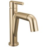 Delta Musluk Nicoli Pull-Down Tek Delikli Banyo Bataryası, Altın Banyo Lavabo Bataryası, Püskürtücülü Banyo Bataryası, Tek Kolu Banyo Bataryası, Şampanya Bronz 15849LF-CZPD