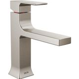 Delta Musluk Velum Tek Delikli Banyo Bataryası, Fırçalanmış Nikel Banyo Lavabo Bataryası, Tek Kolu Banyo Bataryası, Banyo Bataryası, Paslanmaz 537-SSMPU-DST
