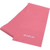 Delta Orta Sert Pilates Bandı 120 x 15 cm Egzersiz Direnç Lastiği Açık Pembe Renkli