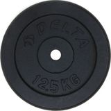 Delta Parlak Siyah Döküm Plaka ( Çiftli ) - 12,5 kg x 2 adet