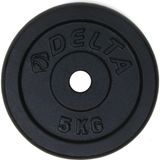 Delta Parlak Siyah Döküm Plaka ( Çiftli ) - 5 kg x 2 Adet