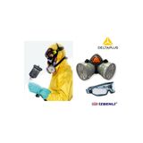 Delta Plus ABEK1 Tiner Vernik Reçine Epoksi Boya Oto Boya Toz Için Yarım Yüz Gaz Maske (FİLTRELİ)+Goggle Gözlük