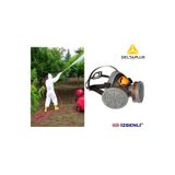 Delta Plus M6400+A2 Tarım ilaçlama İçin Yarım Yüz Gaz Maskesi (Filtre İle Beraber)