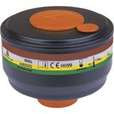 Delta Plus M9000 A2B2E2K2 EN148-1 M9200 Rotor Galaxy, M9300 Strap Galaxy Tam Maskeler Için 4'lü Filtre Kartuşu Seti - Siyah