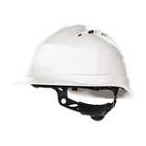 Delta Plus Quartz UP IV Beyaz Havalandırmalı Baret | EN 397 | Rotor Ayarlı | 8 Nokta Tekstil İçlik | PP Koruyucu İş Güvenliği Bareti | 53-63 cm (Baret)