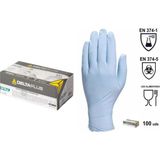 Delta Plus V1400B100 Pudrasız Nitril Eldiven Yüksek Kimyasal Direnç ve Gıda Uyumlu 100'LÜ - 9
