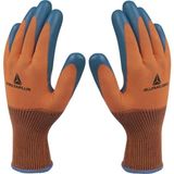Delta Plus VE733 Turuncu Latex Avuç Içi Kaplamalı Eldiven 9