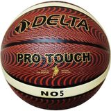 Delta Pro Touch 5 Numara Dura-Strong Deluxe Basketbol Topu - Kahverengi - Turuncu