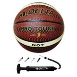 Delta Pro Touch 7 Numara Basketbol Topu + Çok Fonksiyonlu Top Pompası İkili Set
