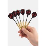 Delta Profesyonel 6'lı Dart Oku Seti 24 Gram Dart Ok | 6 Adet Gold Gövdeli Çelik Uç Yüksek İsabet