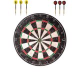Delta Profesyonel Sisal Dart Seti 45 Cm (18 İnç) Büyük Boy + 6 Dart Oku (18 Gr) Hedef Tahtası