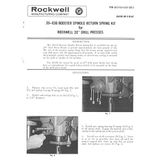 Delta Rockwell 20636 Booster Spindle Return Spring Kit 20" Drill Preses Reprint [Plastic Comb]