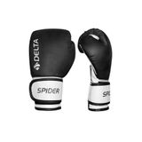 Delta Spider Siyah 14 Oz Boks Eldiveni – 90 Kg Üzeri Yetişkin İçin Kick Boks, Muay Thai, Sparring Eldiven