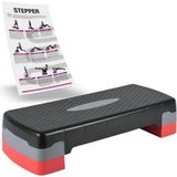 Delta Step Tahtası - İki Kademeli Step & Fitness & Egzersiz Aleti - Siyah