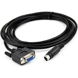 Delta UC-MS030-01A ,RS232/DIN8 Dvp-Dop/pc 3mt Kablo - 0 - Siyah