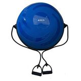 Delta Ultra Dura-Strong New Deluxe Model 62 cm Çap Bosu Ball Bosu Topu Pilates Denge Aleti (Pompalı) - Mavi