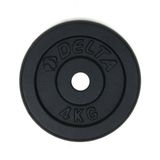 Delta Unisex Dura-Strong Döküm Plaka Çiftli 4 Kg X 2 Adet Plaka, Siyah, 8 Kg