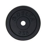 Delta Unisex Dura-Strong Döküm Plaka Çiftli 5 Kg X 2 Adet Plaka, Siyah, 10 Kg