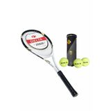 Delta Valley 27 İnç L2 Grip Yetişkin Tenis Raketi + Çantası + Vakumlu Tüp 3 Adet Tenis Maç Topu Seti
