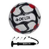 Delta Vega El Dikisli 4 Numara Dura-Strong Futbol Topu + Cok Fonksiyonlu Top Pompasi Ikili Set