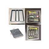 Deltaaks 42/49 Cm 2'li Takım Cekmece Içi Kasıklık Ve Kepçelik Grı 38/40 Cm Kadar Kesılebılır