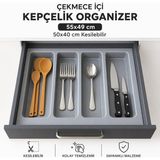 Deltaaks Çekmece Içi Kepçelik Düzenleyici 55X49 cm (36.5X40 cm Kadar Kesilebilir) - 0 - 1 lt