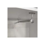 DELTAAKS DOLAP İÇİ (40 CM) KROM YUVARLAK ASKI BORUSU(ASKI BORUSU +FLANŞ+VİDA)